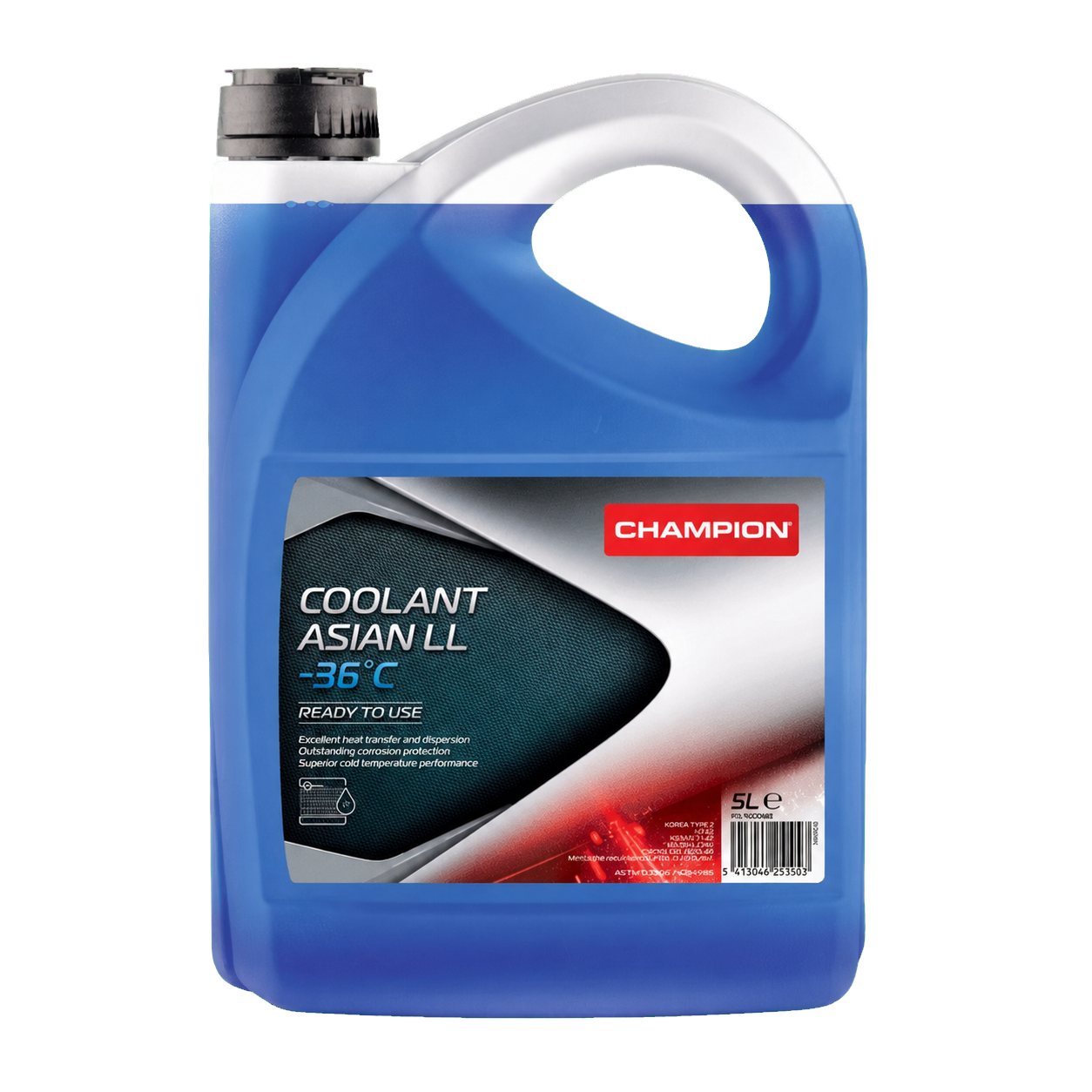 Champion coolant asian ll minus 36c product pack, transparent background