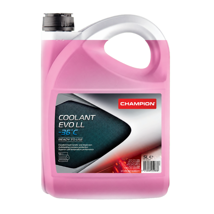 Champion coolant evo ll minus 36c product pack, transparent background