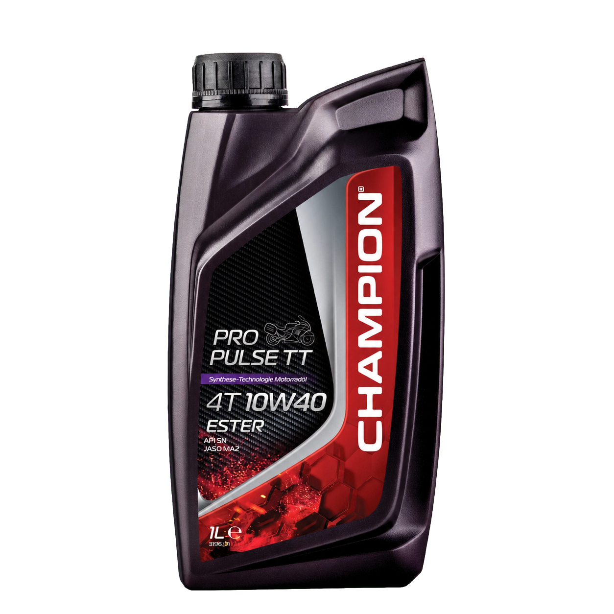 Champion propulse tt 4t 10w40 ester product pack, transparent background