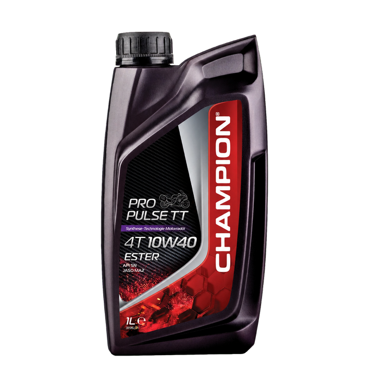 Champion propulse tt 4t 10w40 ester product pack, transparent background